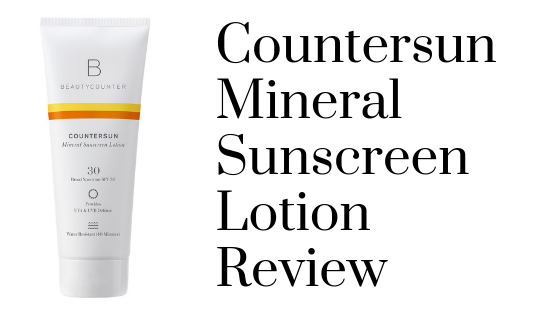 Beautycounter Countersun Mineral Sunscreen Review